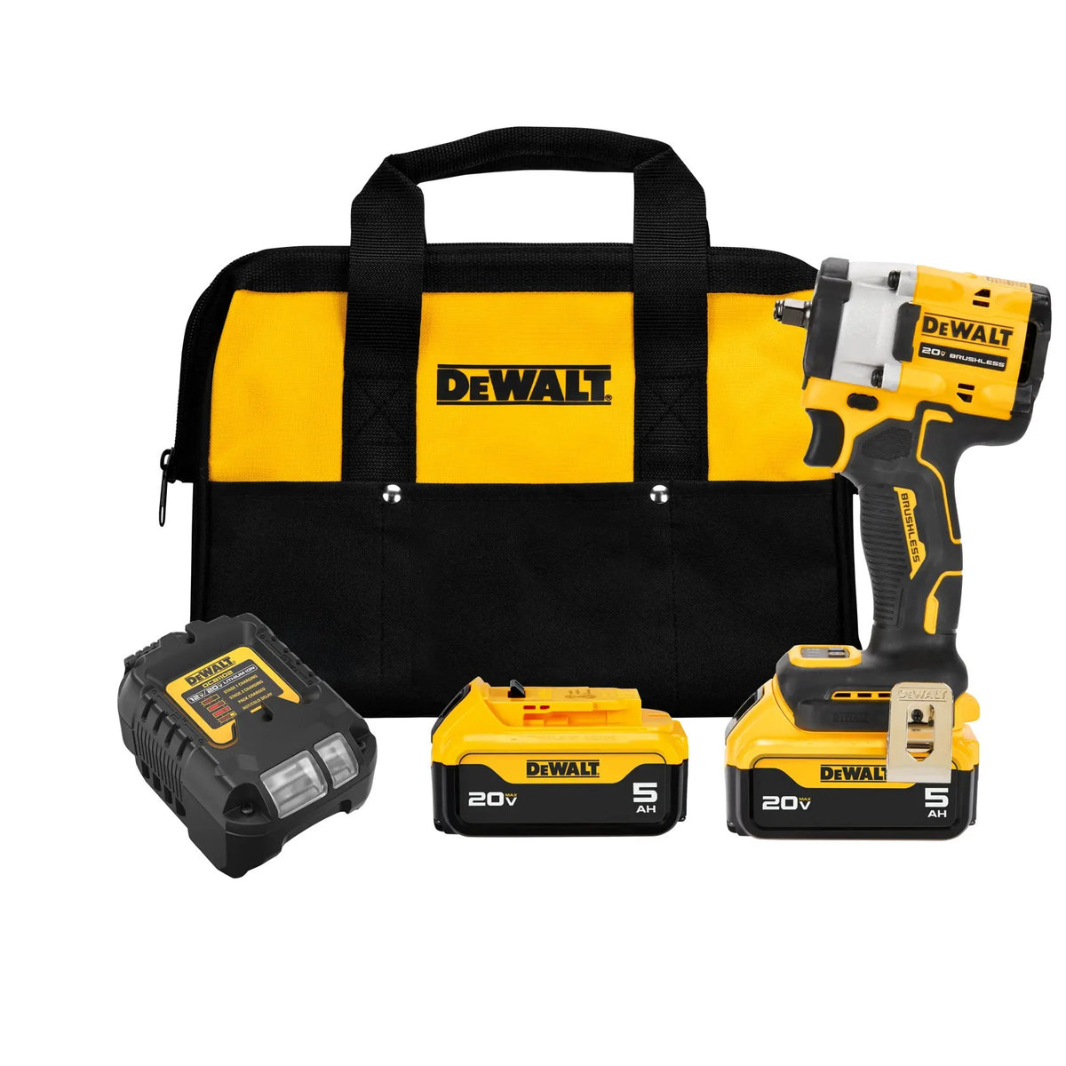Dewalt 20V Max 3/8IN Compact Impact Wrench Kit