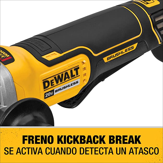 Meuleuse à tête plate Dewalt 20V MAX XR 4-1/2" - Outil seulement
