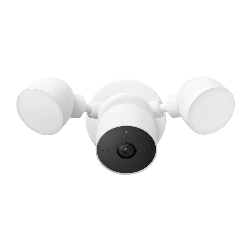Caméra de sécurité extérieure filaire Google Nest Cam avec projecteur 