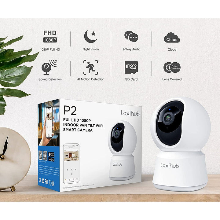 Laxihub Indoor 1080P WI-FI PTZ camera, US plug