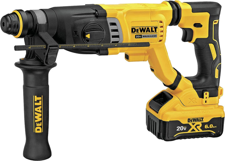 Dewalt 20V MAX XR D-Handle 3 Mode SDS Rotary Hammer (6.0AH) W/ 2 Batteries and Bag