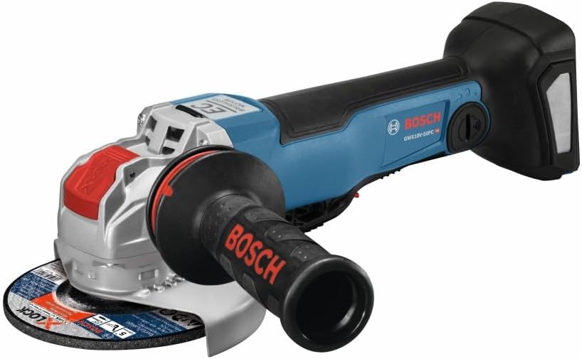 Bosch 5" Angle Grinder with No Lock-On Paddle Switch