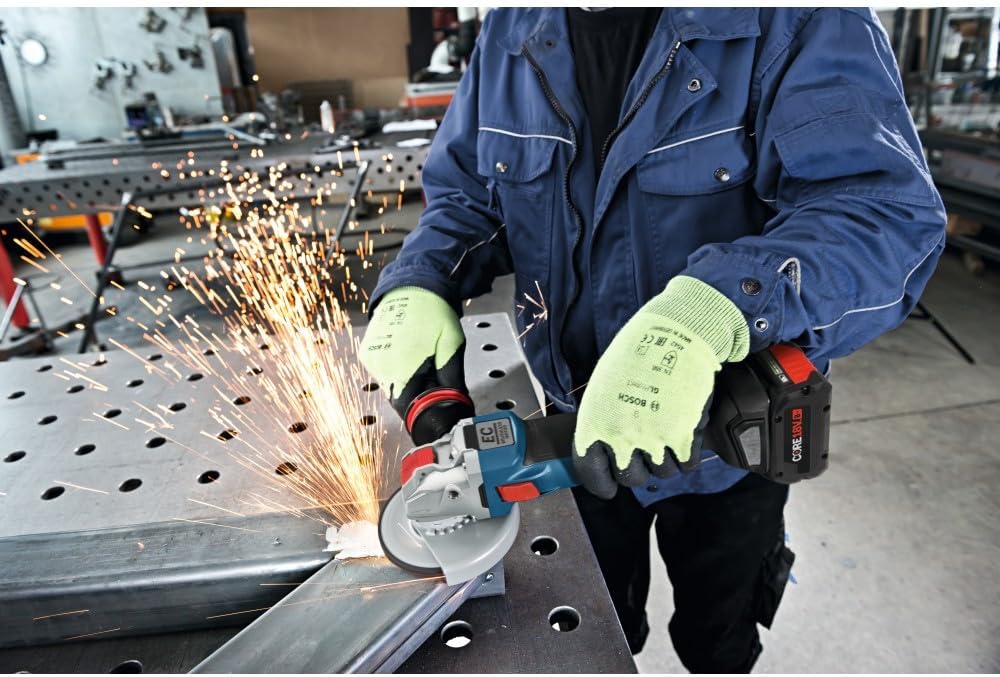 Bosch 5" Angle Grinder with No Lock-On Paddle Switch