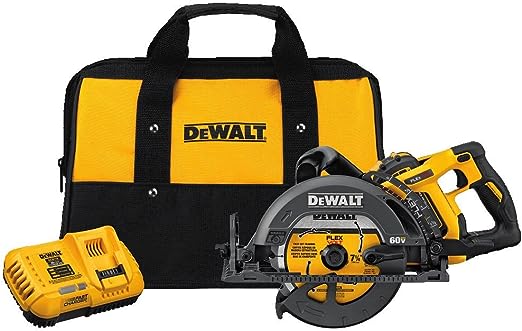 Dewalt 60V Max Flexvolt 7-1/4" Worm Drive Style Saw Kit w/ 1 Battery, Charger And Bag