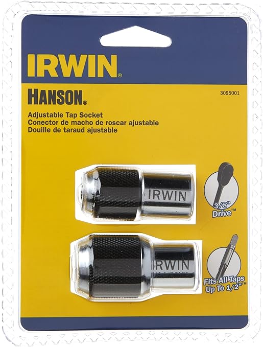 Irwin Adjustable Tap Socket Set - 2 Piece