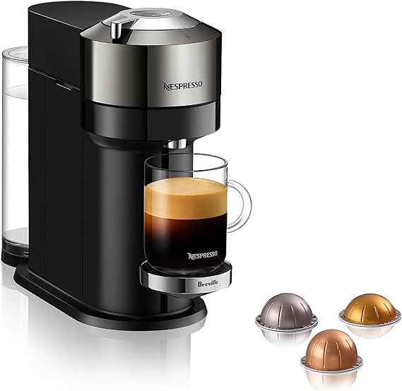 Nespresso Vertuo Next Premium Coffee and Espresso Machine by Breville - Dark Chrome