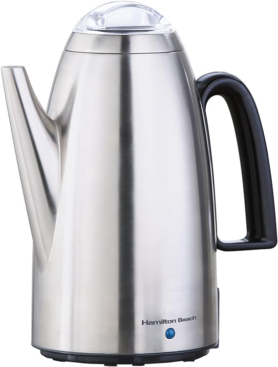 Hamilton Beach Percolator with Detachable Cord - Steel