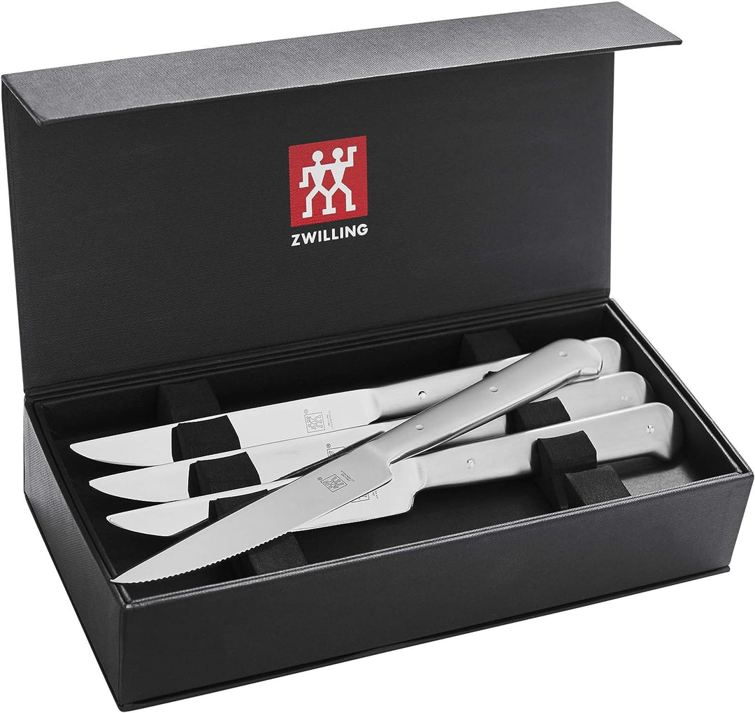 Zwilling Set of 8 Porterhouse Razor-Sharp Steak Knife - Silver