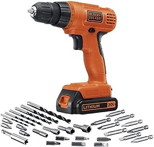 Black & Decker 20V Max Power Connect Cordless Drill - Orange