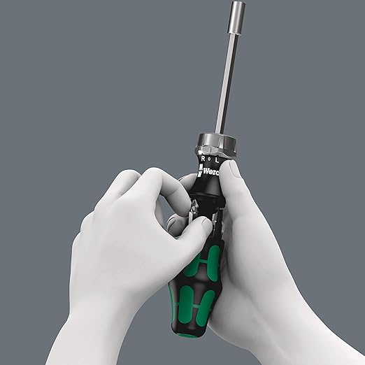 Wera Kraftform Kompakt 27 RA Slotted Ratcheting Screwdriver - 1/4" Head-DD