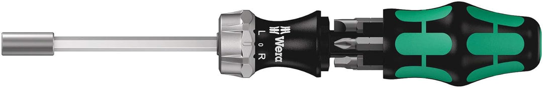 Wera Kraftform Kompakt 27 RA Tournevis à cliquet fendu - Tête 1/4"-DD