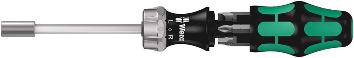 Wera Kraftform Kompakt 27 RA Tournevis à cliquet fendu - Tête 1/4"-DD
