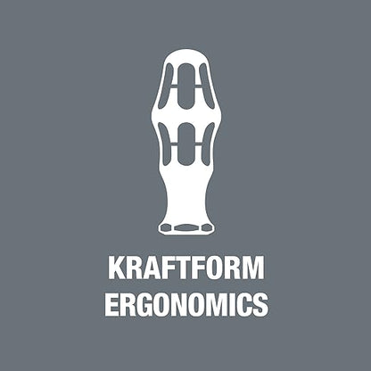 Wera Kraftform Kompakt 27 RA Slotted Ratcheting Screwdriver - 1/4" Head