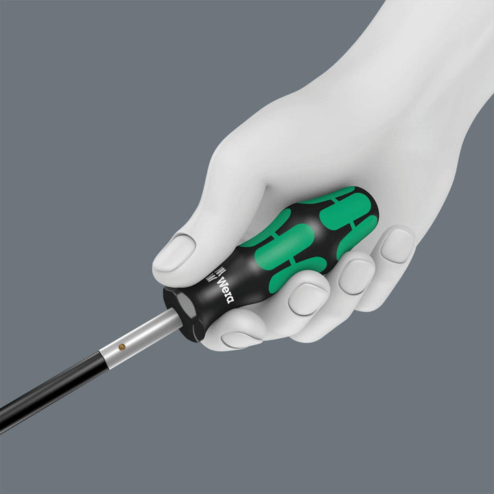 Wera Kraftform 392 Hexagon Flexible Shaft Bitholding Screwdriver - 1/4" Head - 177mm Blade Length