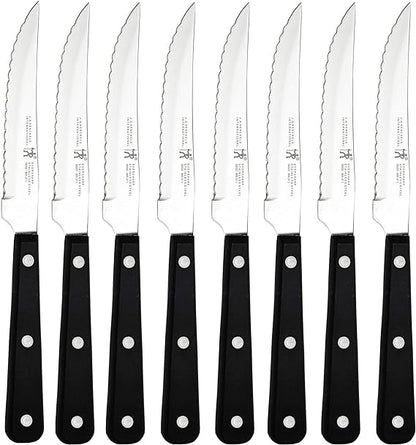 Henckels Set of 8 Razor-Sharp Steak Knife - Noir