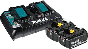 Makita 18V LXT Batterie Lithium-Ion 5Ah et Pack de Démarrage Chargeur Double Port 