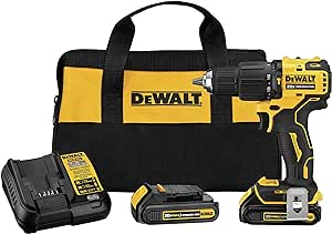 Dewalt-Atomic 20V Max Hammer Cordless Compact Drill With 2 Batteries - 1/2 In