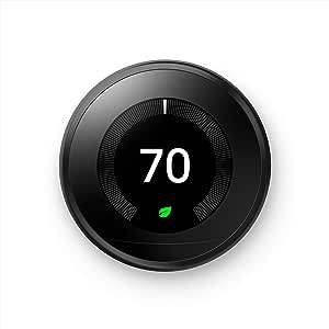 Google Nest Learning Thermostat - 3e génération - Noir