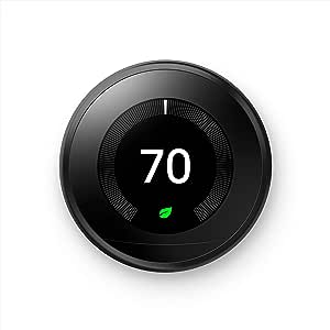 Google Nest Learning Thermostat - 3rd Generation - Black