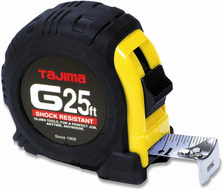 Tajima G-25BW Ruban à mesurer gradué facile à lire 7,6 m