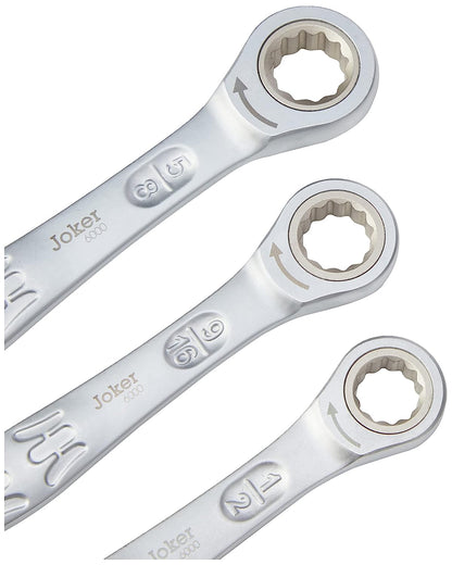 Wera Joker Comb Ratchet Spanner Set of 8 Imperial Box