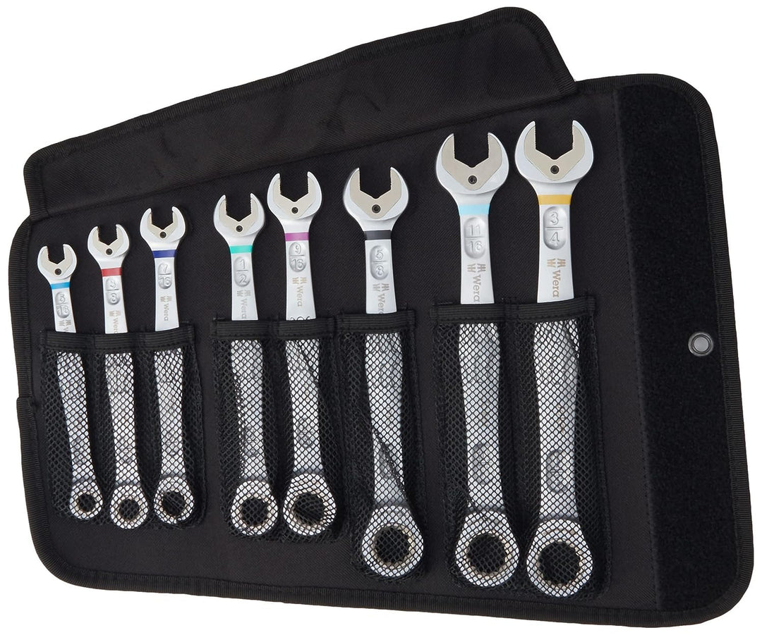 Wera Joker Comb Ratchet Spanner Set of 8 Imperial Box