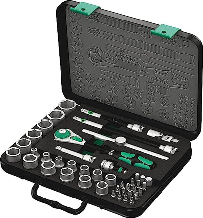 Wera 8100 SB 2 Zyklop Jeu de 43 clés à cliquet métriques 3/8