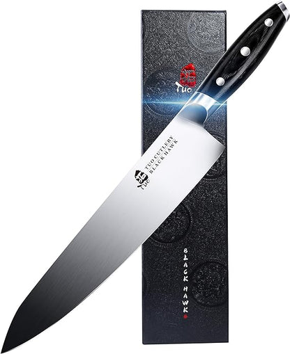 Couteau de chef de cuisine professionnel Tuo 10" - Black Hawk