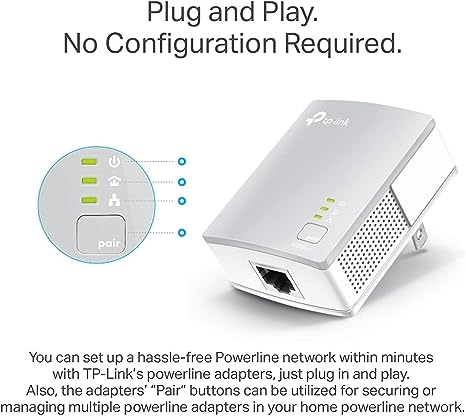 TP-Link AV600 Powerline Ethernet Adapter