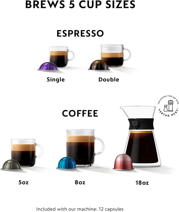 Machine à café et expresso Nespresso Vertuo Next de Breville - Rouge cerise