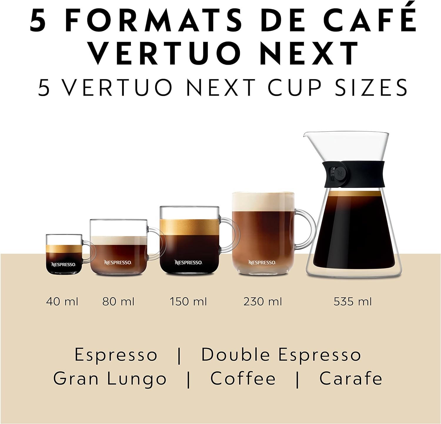 Nespresso Vertuo Next Premium Coffee & Espresso Machine - White