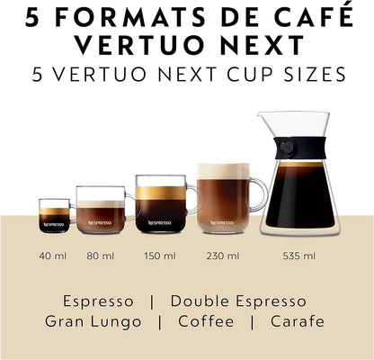 Machine à café et espresso Nespresso Vertuo Next Premium de De'Longhi - Blanc