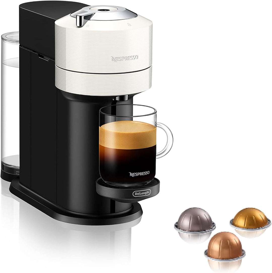 Nespresso Vertuo Next Premium Coffee & Espresso Machine by De'Longhi - White