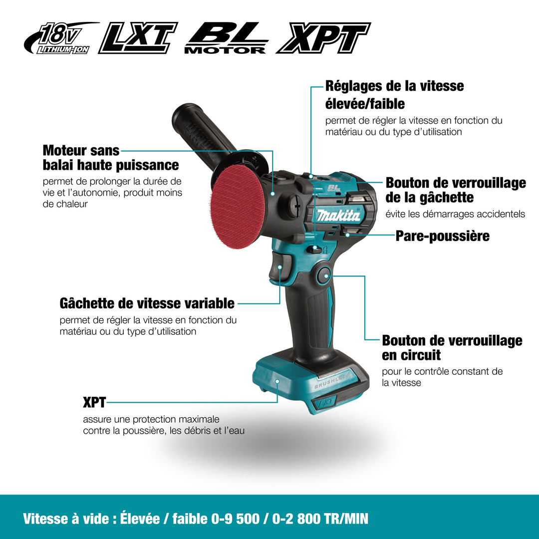 Makita Cordless 2" Sander-Polisher