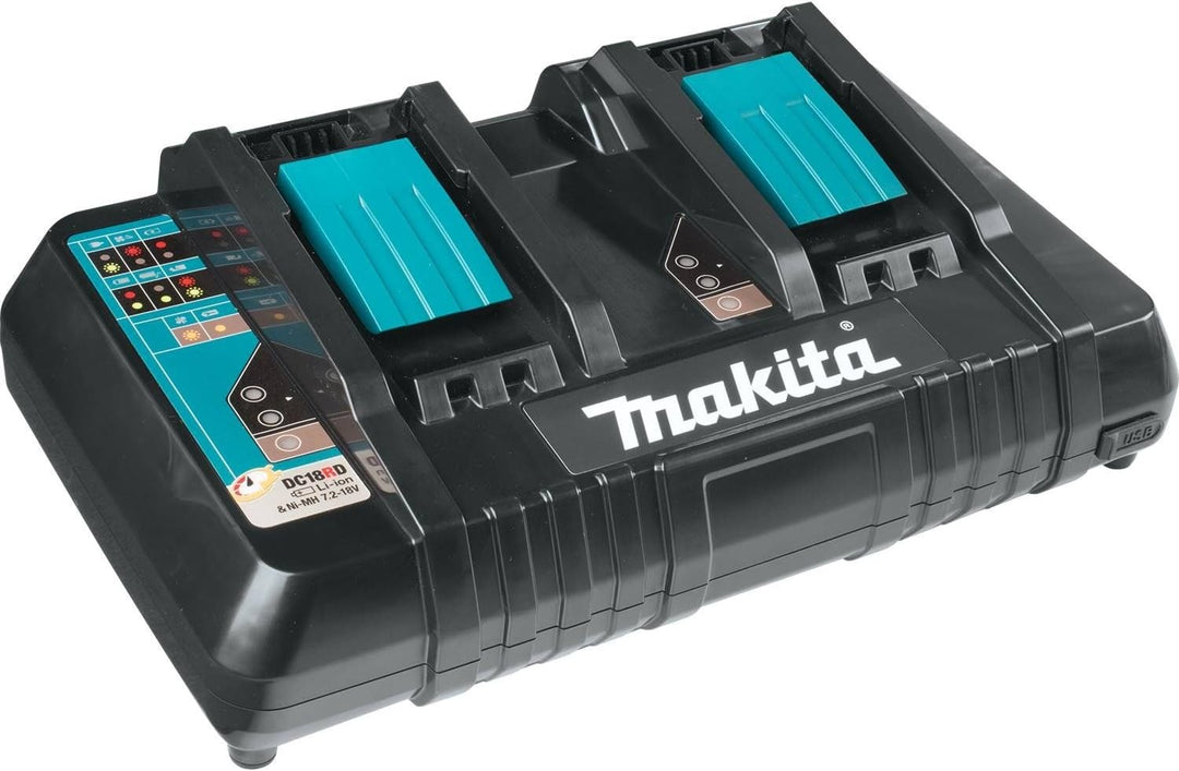 Makita 18V LXT Batterie Lithium-Ion 5Ah et Pack de Démarrage Chargeur Double Port 