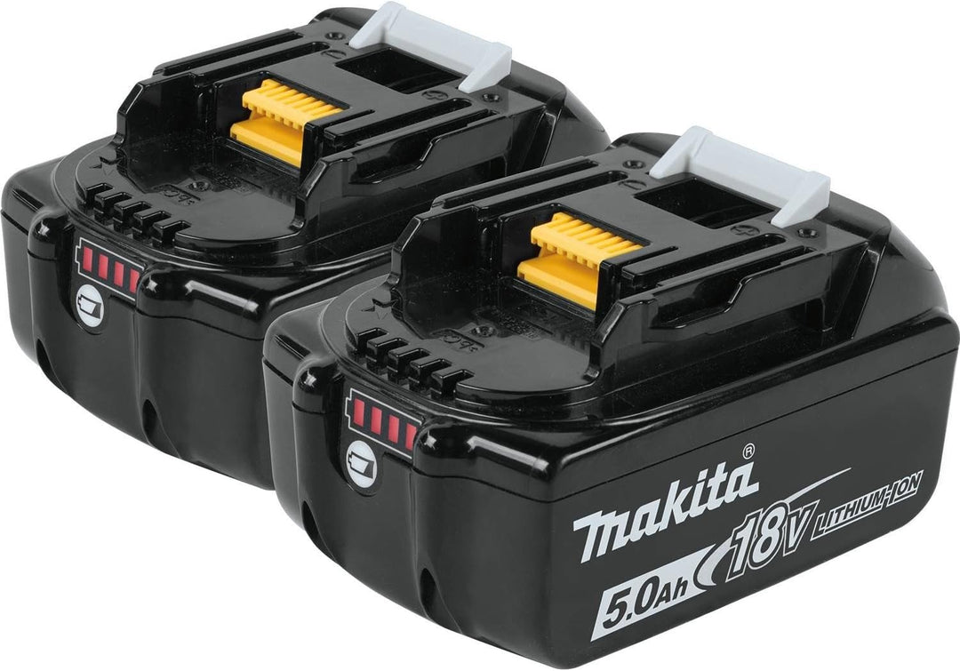 Makita 18V LXT Batterie Lithium-Ion 5Ah et Pack de Démarrage Chargeur Double Port 