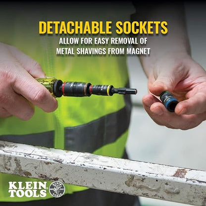 Klein Tools 7 in 1 Impact Flip Socket Set - No Handle