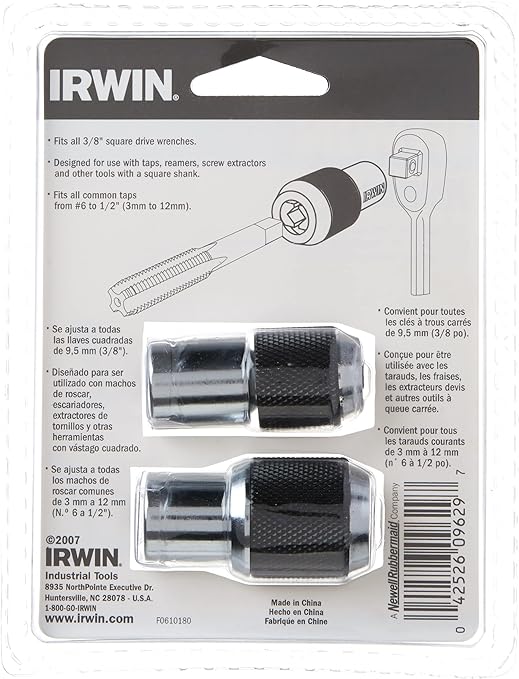 Irwin Adjustable Tap Socket Set - 2 Piece