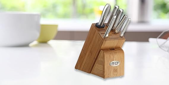 Global 10 Piece Knife Block Set - Stainless Steel