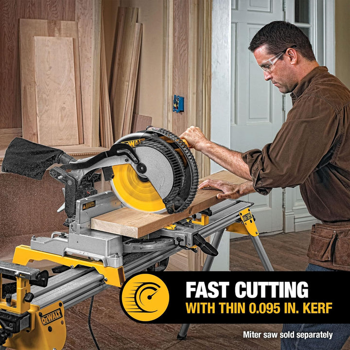 DEWALT Series 20 12-Inch 80 Tooth And 12-Inch 32T ATB Thin Kerf Crosscutting Miter Saw Blade