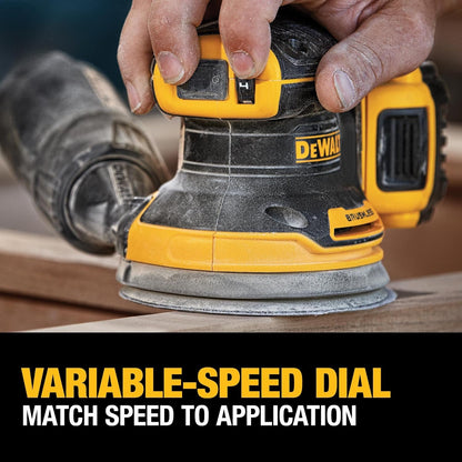 Dewalt 20V Max Ponceuse orbitale aléatoire 5" Kit sans fil 