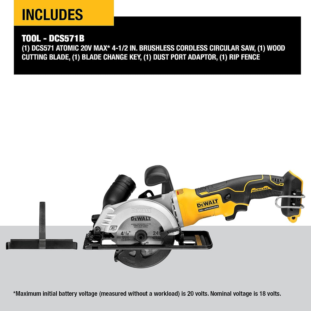 Dewalt 20V MAX 4-1/2" Cordless Circular Saw