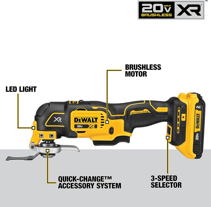 Kit d'outils multifonctions oscillants Dewalt 20 V MAX XR