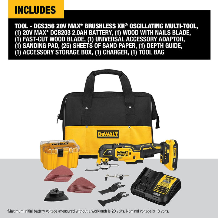 Kit d'outils multifonctions oscillants Dewalt 20 V MAX XR