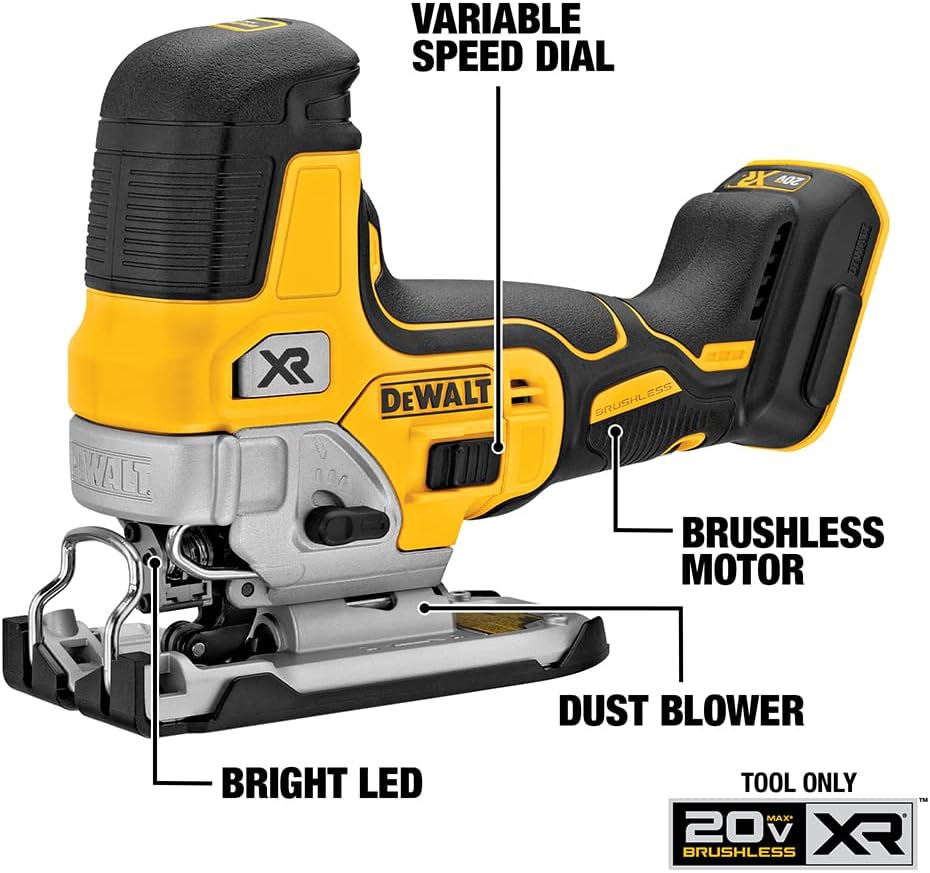 Dewalt 20V MAX Jig Saw, Barrel Grip, Tool Only