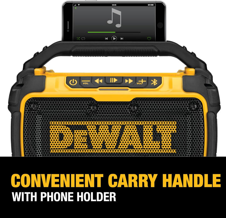 Dewalt 20V Max Bluetooth Jobsite Speaker - Yellow/Black