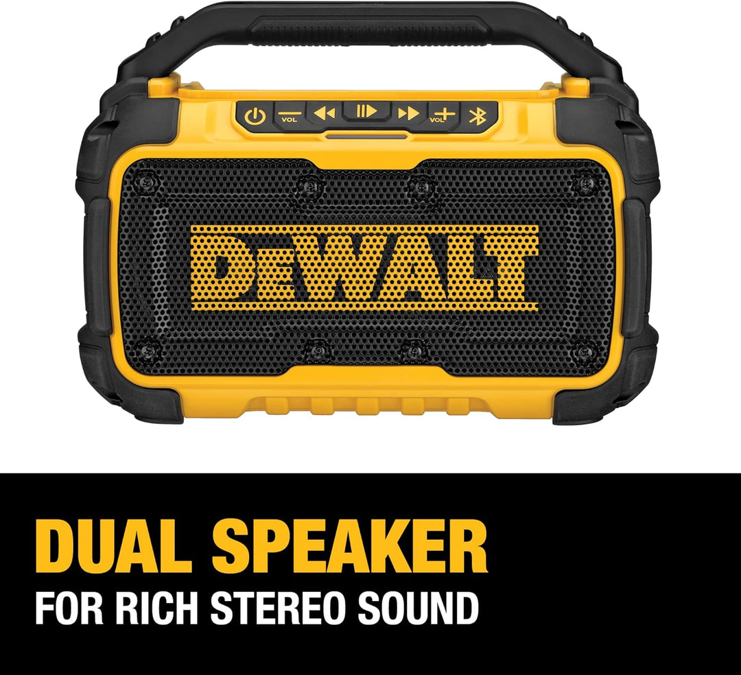 Dewalt 20V Max Bluetooth Jobsite Speaker - Yellow/Black