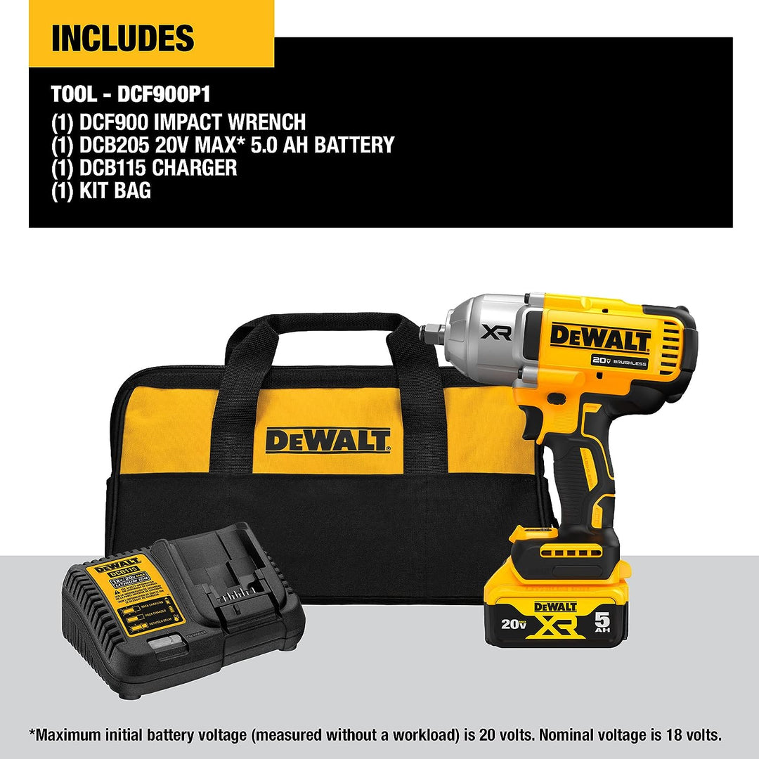 Dewalt 20V Max Cordless Impact Wrench Kit