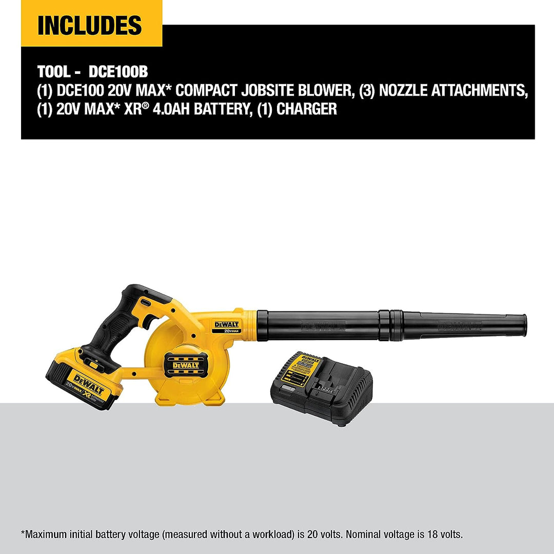 Dewalt 20V MAX Blower for Jobsite Kit