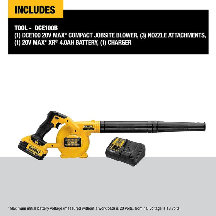 Dewalt 20V MAX Blower for Jobsite Kit